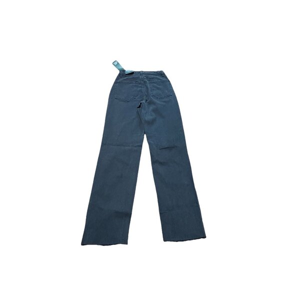 Super-High Rise Distressed Slim Straight RawJeans - Wild Fable - Black Wash 0/27 - Picture 6 of 9